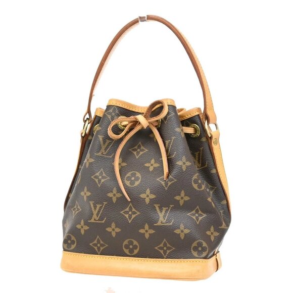 LOUIS VUITTON Nano Noe Mini Hand Bag Monogram Leather Brown M42227 631KA826 - Picture 9 of 16